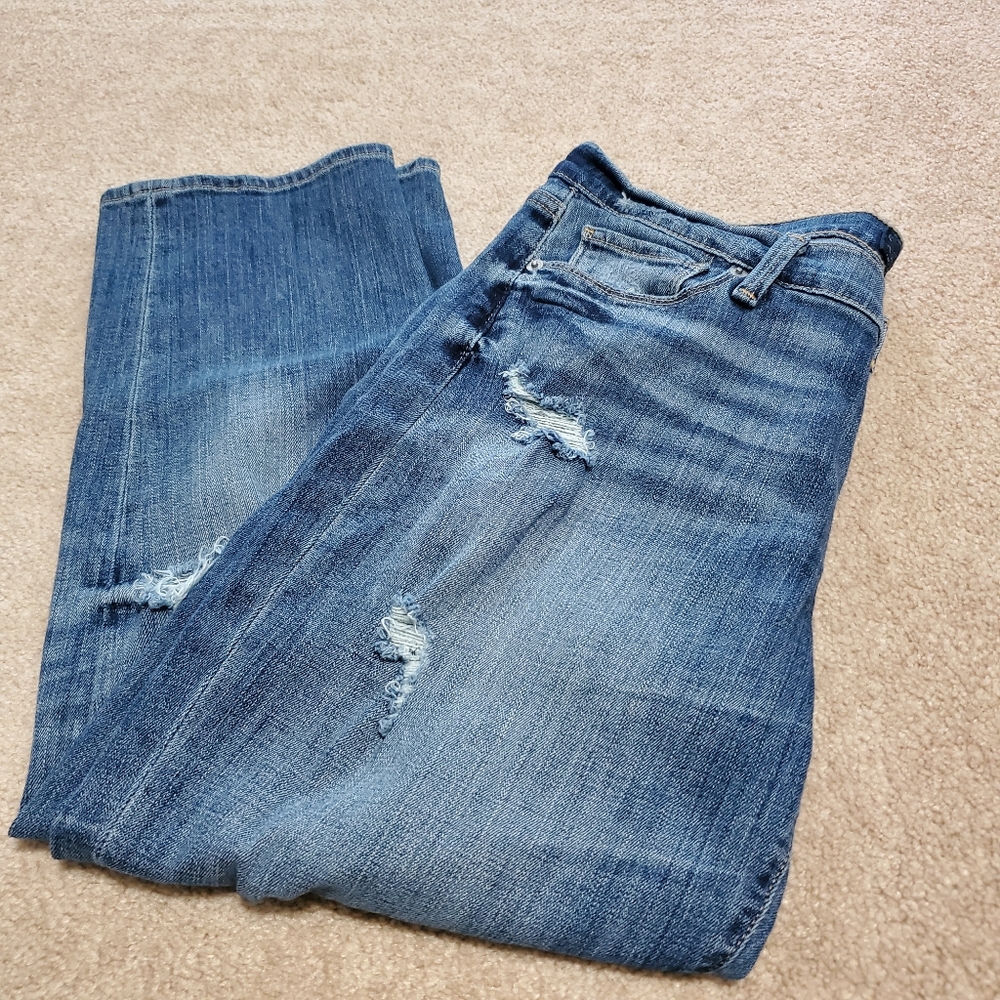 Lucky Brand Brooke Crop Distressed Jeans - Picture 2 of 7